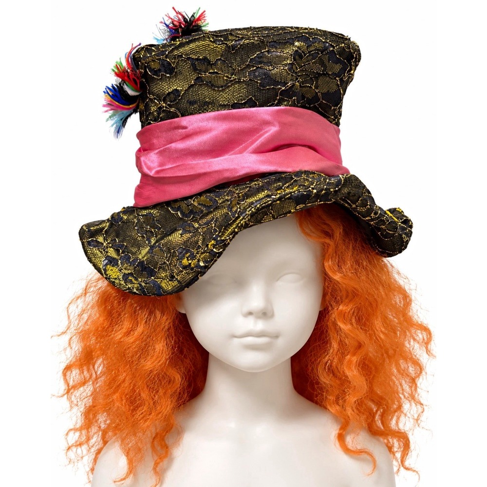 DISNEY MAD HATTER Costume Hat Child Girls Boys 22in Diameter Alice in Wonderland